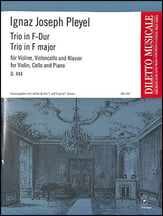 Trio in F Major, B. 444 Violin, Cello and Piano cover